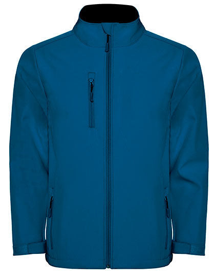 Roly Men´s Nebraska Softshell Jacket in Moonlight Blue 45 – mit Firmenlogo individualisierbar