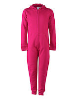 SF Clothing Kinder-Overall in Fuchsia – mit Firmenlogo individualisierbar