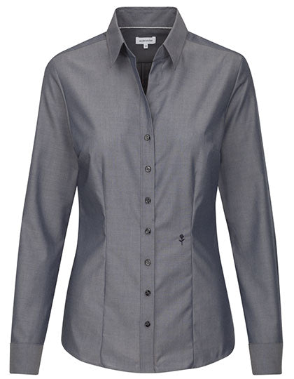 Seidensticker Women´s Blouse Slim Fit Long Sleeve SN080613 in Anthracite