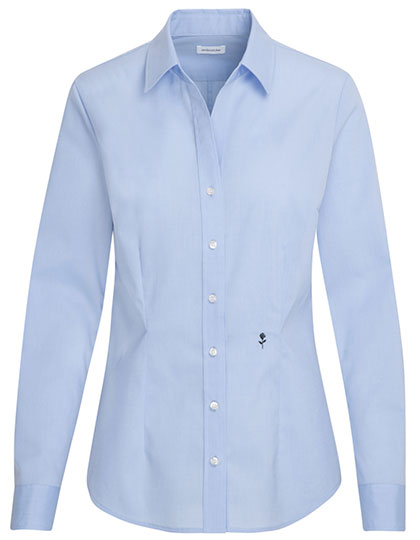 Seidensticker Women´s Blouse Slim Fit Long Sleeve SN080613 in Light Blue