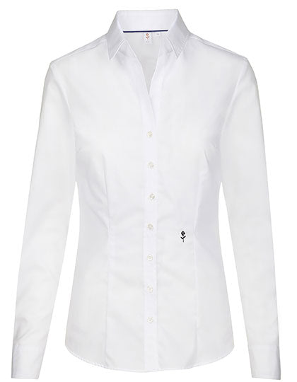 Seidensticker Women´s Blouse Slim Fit Long Sleeve SN080613 in White