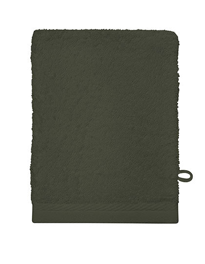 The One Towelling® Classic Washcloth TH1080 in Olive Green