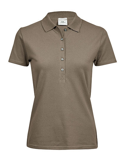 Damen Slim Fit Polo Shirt – Bio-Baumwolle von TEE JAYS – Produkt- und Farbansicht für Textildruck und Stickerei