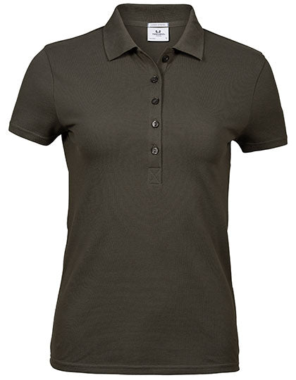 Damen Slim Fit Polo Shirt – Bio-Baumwolle von TEE JAYS – Produkt- und Farbansicht für Textildruck und Stickerei