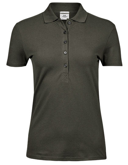 Damen Slim Fit Polo Shirt – Bio-Baumwolle von TEE JAYS – Produkt- und Farbansicht für Textildruck und Stickerei