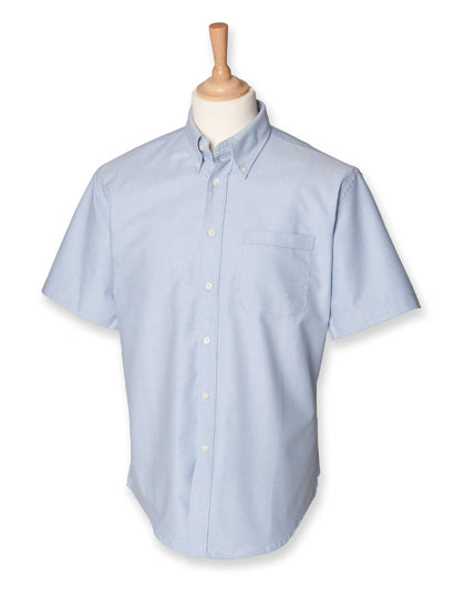 Men´s Classic Short Sleeved Oxford Shirt von Henbury – Produkt- und Farbansicht für Textildruck und Stickerei