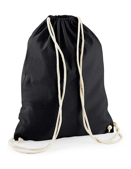 Westford Mill Cotton Gymsac WM110 in Black