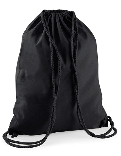 Westford Mill Cotton Gymsac WM110 in Black / Black