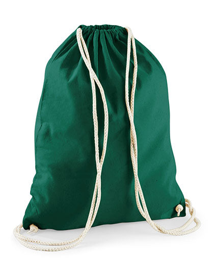 Westford Mill Cotton Gymsac WM110 in Bottle Green