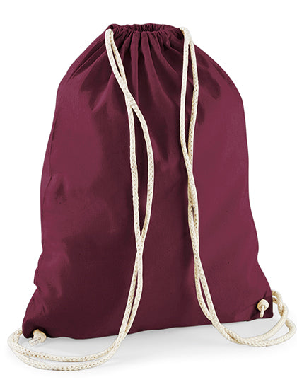 Westford Mill Cotton Gymsac WM110 in Burgundy