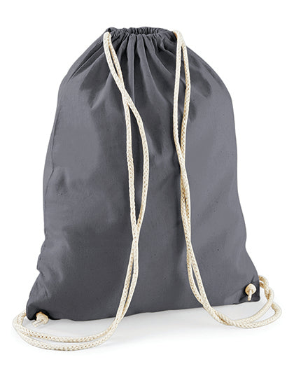 Westford Mill Cotton Gymsac WM110 in Graphite Grey
