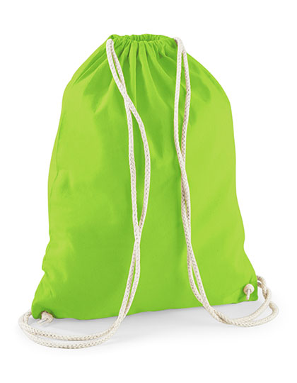 Westford Mill Cotton Gymsac WM110 in Lime Green