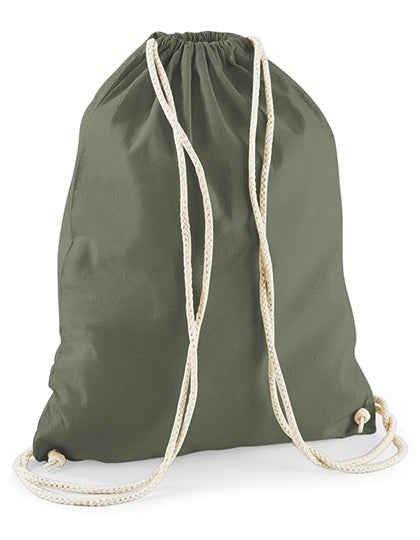 Westford Mill Cotton Gymsac WM110 in Olive Green