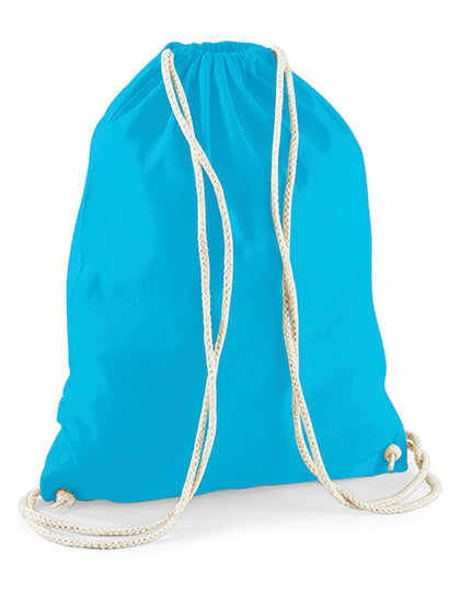 Westford Mill Cotton Gymsac WM110 in Surf Blue