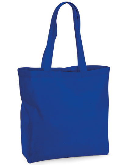 Westford Mill Organic Premium Cotton Maxi Bag in Bright Royal – mit Firmenlogo individualisierbar