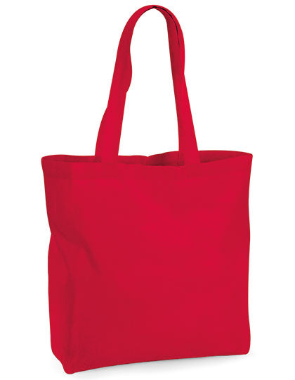 Westford Mill Organic Premium Cotton Maxi Bag in Classic Red – mit Firmenlogo individualisierbar