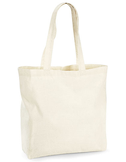 Westford Mill Organic Premium Cotton Maxi Bag in Natural – mit Firmenlogo individualisierbar