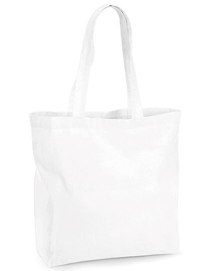 Westford Mill Organic Premium Cotton Maxi Bag in White – mit Firmenlogo individualisierbar