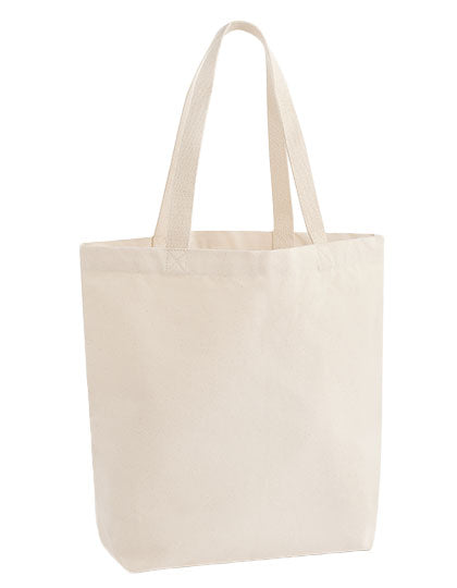Westford Mill Heavyweight Canvas Tote Bag in Natural – mit Firmenlogo individualisierbar