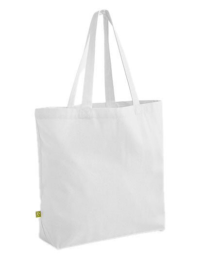 Westford Mill EarthAware® Organic Maxi Bag for Life in White – mit Firmenlogo individualisierbar