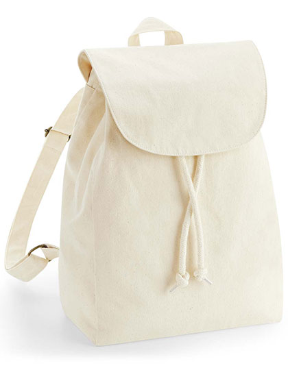 Canvas-Rucksack aus Bio-Baumwolle von Westford Mill – Produkt- und Farbansicht für Textildruck und Stickerei
