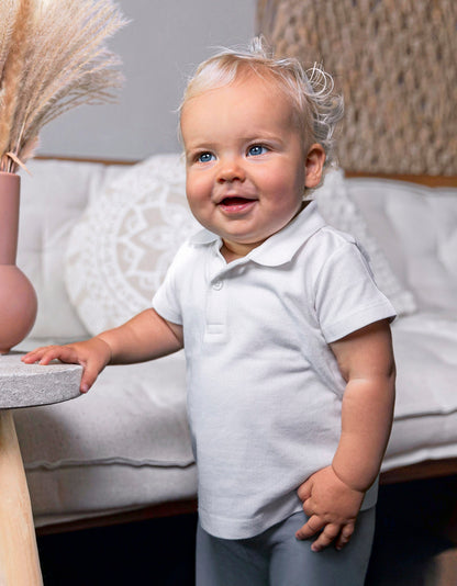 Organic Baby Polo Short Sleeve Teddy 01