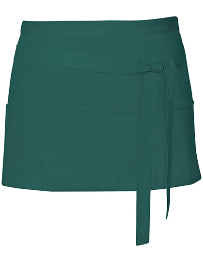 Link Kitchen Wear Cocktail Apron X983 in Bottle Green (ca. Pantone 560)