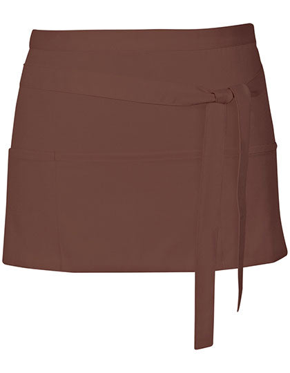 Link Kitchen Wear Cocktail Apron X983 in Brown (ca. Pantone 476)
