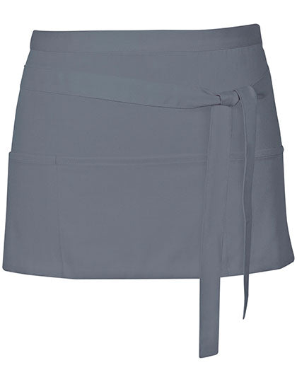 Link Kitchen Wear Cocktail Apron X983 in Dark Grey (ca. Pantone 431)