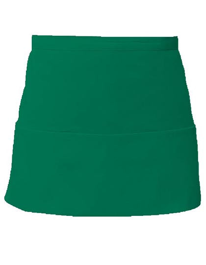Link Kitchen Wear Cocktail Apron X983 in Emerald (ca. Pantone 341)