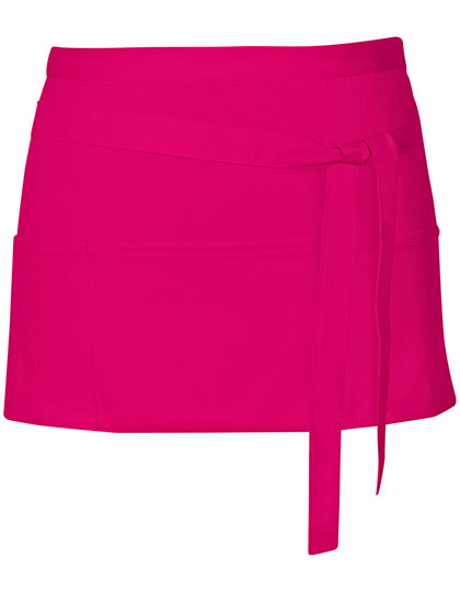 Link Kitchen Wear Cocktail Apron X983 in Hot Pink (ca. Pantone 241c)