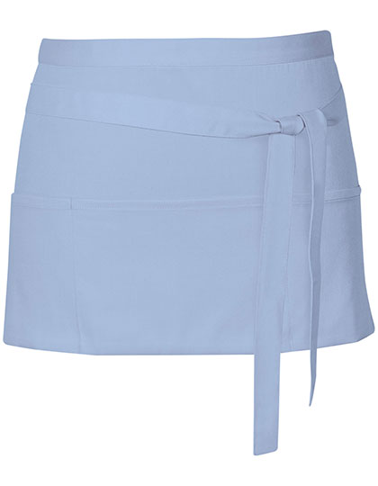 Link Kitchen Wear Cocktail Apron X983 in Light Blue (ca. Pantone 2708)