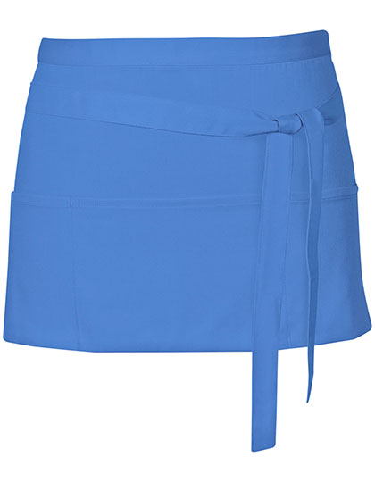 Link Kitchen Wear Cocktail Apron X983 in Midblue (ca. Pantone 2718)