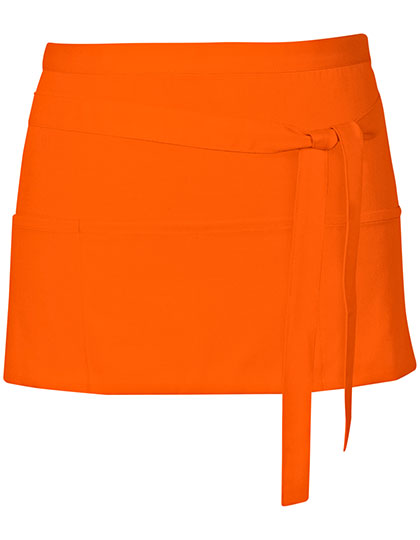Link Kitchen Wear Cocktail Apron X983 in Orange (ca. Pantone 1655)