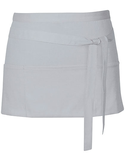 Link Kitchen Wear Cocktail Apron X983 in Pale Grey (Silver) (ca. Pantone 428)