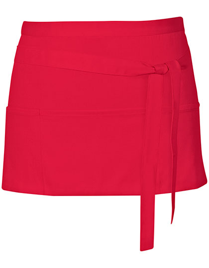 Link Kitchen Wear Cocktail Apron X983 in Strawberry Red (ca. Pantone 186)