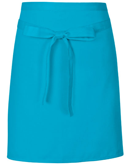 Link Kitchen Wear Pizza Apron X984 in Turquoise (ca. Pantone 312)