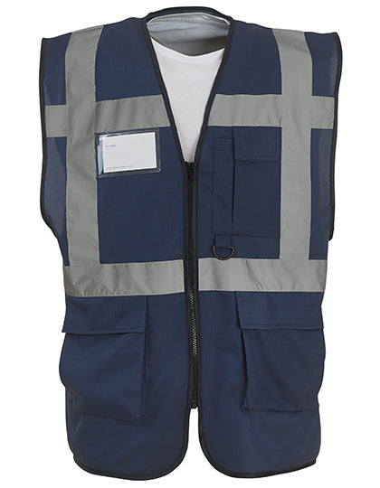 YOKO Multi-Functional Executive Waistcoat YK801 in Navy