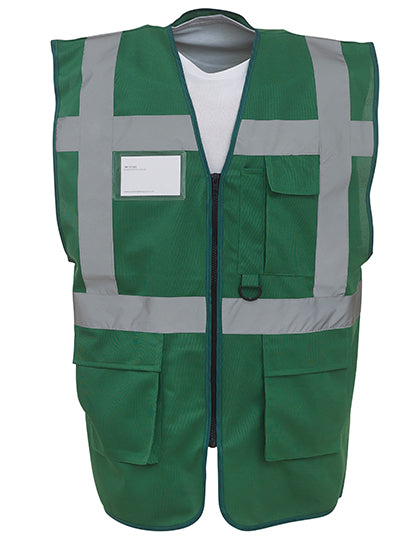 YOKO Multi-Functional Executive Waistcoat YK801 in Paramedic Green