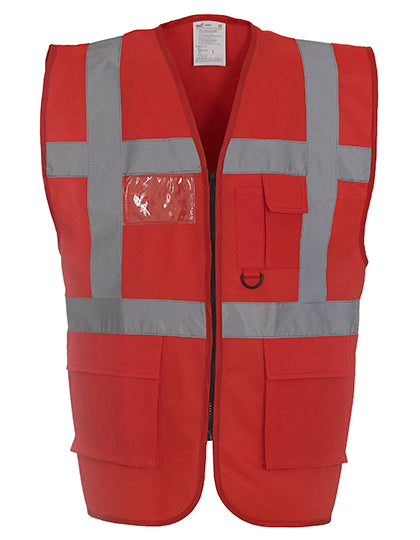 YOKO Multi-Functional Executive Waistcoat YK801 in Red