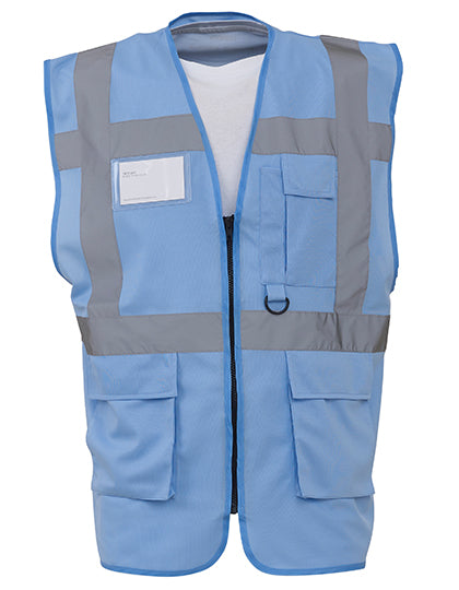 YOKO Multi-Functional Executive Waistcoat YK801 in Sky Blue
