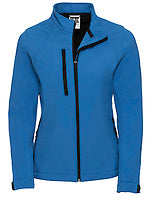 Russell Athletic Damen-Softshelljacke in Azure Blue – mit Firmenlogo individualisierbar