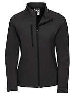 Russell Athletic Damen-Softshelljacke in Black – mit Firmenlogo individualisierbar