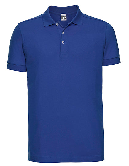 Slim-Fit Stretch-Piqué-Polo von Russell – Produkt- und Farbansicht für Textildruck und Stickerei