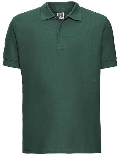 Piqué-Poloshirt aus Baumwolle von Russell – Produkt- und Farbansicht für Textildruck und Stickerei