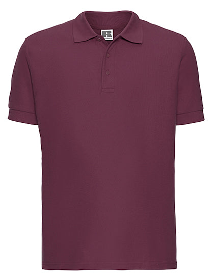 Piqué-Poloshirt aus Baumwolle von Russell – Produkt- und Farbansicht für Textildruck und Stickerei