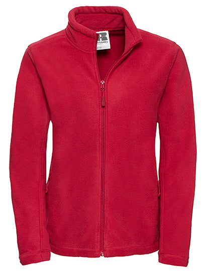 Fleecejacke aus Polyester von Russell – Produkt- und Farbansicht für Textildruck und Stickerei