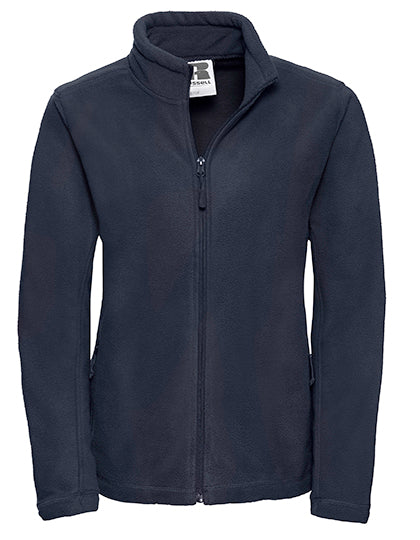 Fleecejacke aus Polyester von Russell – Produkt- und Farbansicht für Textildruck und Stickerei