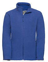 Russell Athletic Kinder-Fleecejacke Outdoor in Bright Royal – mit Firmenlogo individualisierbar