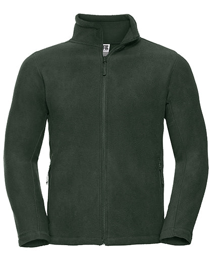 Russell Athletic Men´s Full Zip Outdoor Fleece in Bottle Green – mit Firmenlogo individualisierbar
